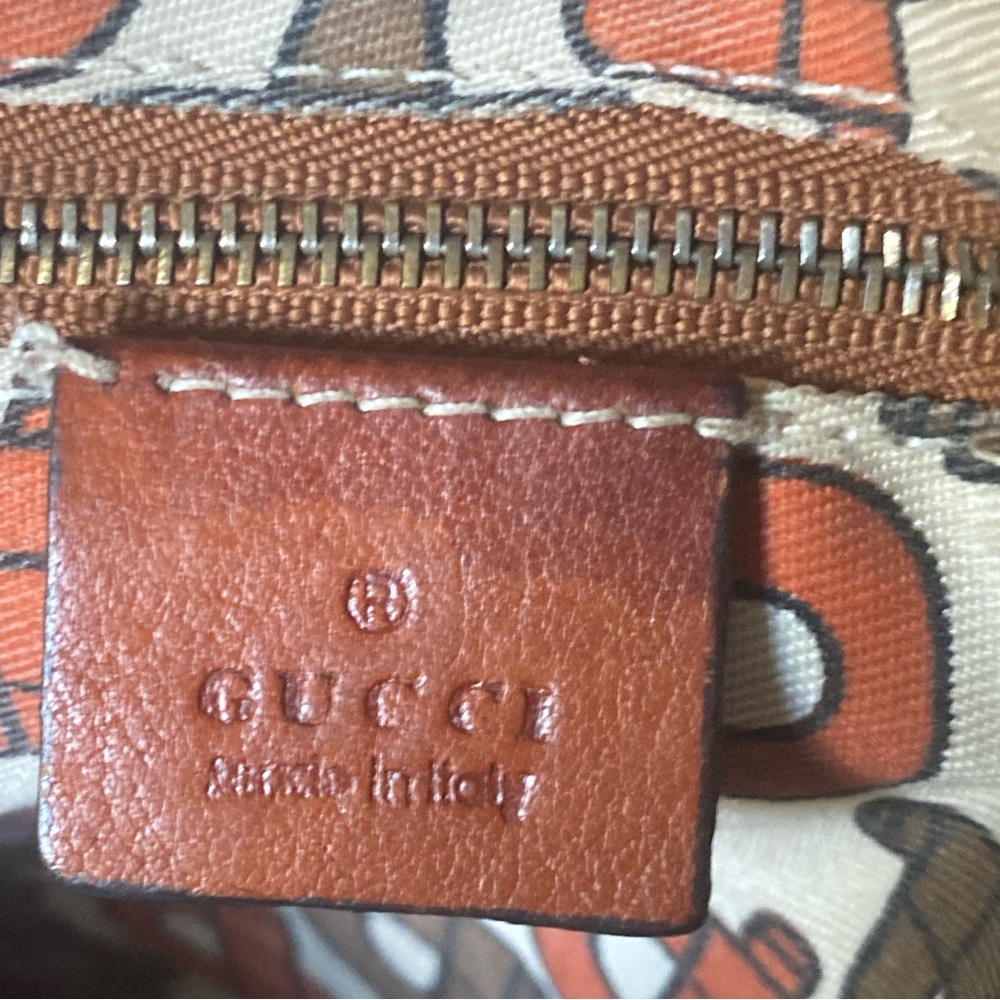 Gucci Guccissima GG brown leather bag - Picture 9 of 10